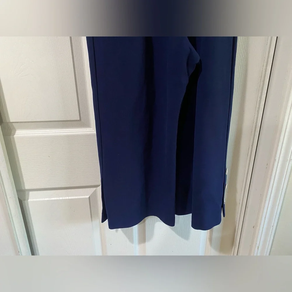 Nicole Miller‎ Artelier Elegant Navy Jumpsuit With White Buttons Size 4